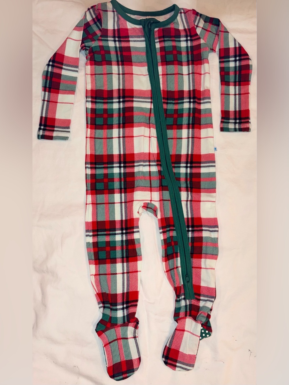 Ruffle Butts Rugged Butts Plaid footed Dashing Dreams pajama sz 6-12 mo NWT